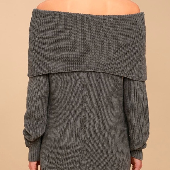 Sage the label off the shoulder sweater dress M/L - Picture 4 of 6